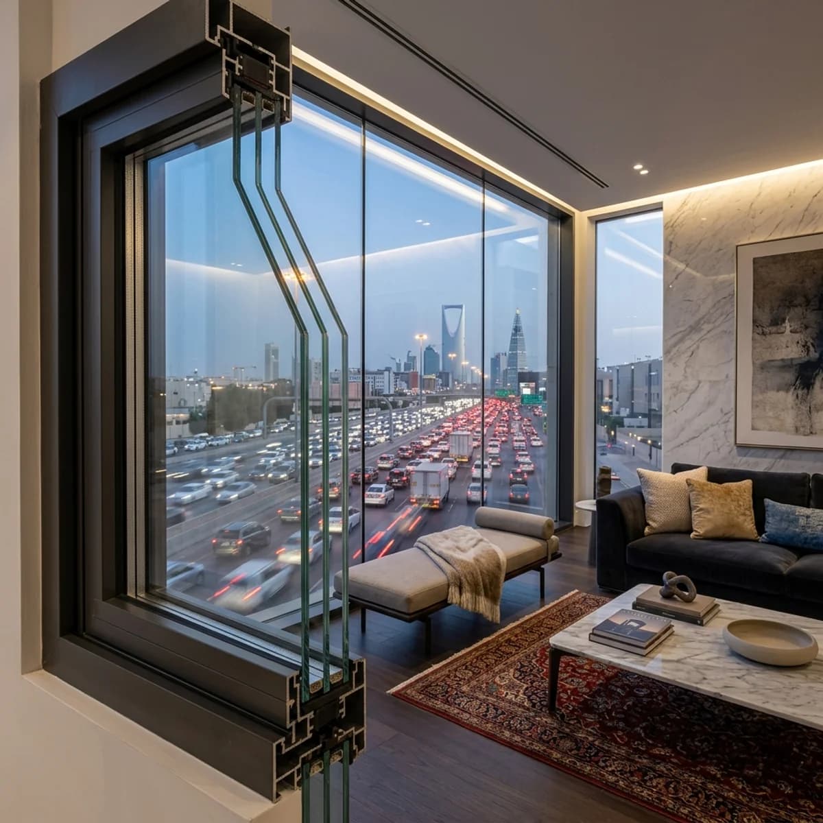 طرق عزل الصوت في الفلل: كيف تمنع ضجيج شوارع الرياض من دخول منزلك؟