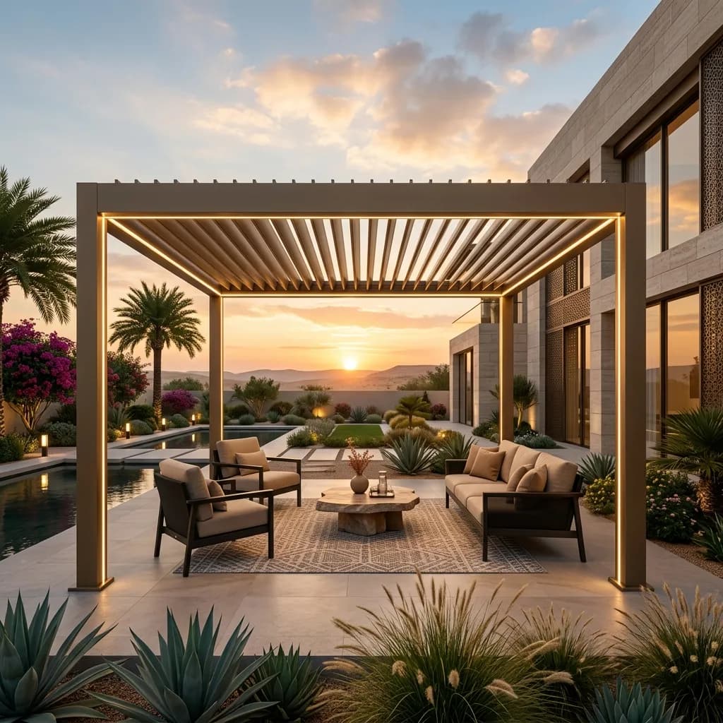 كم أسعار برجولات الألمنيوم في السعودية؟ [دليل التكلفة 2026]