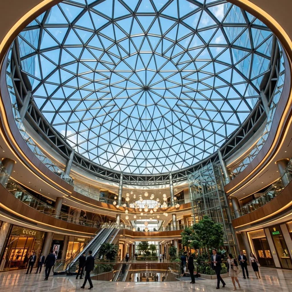 قباب السكاي لايت الثابتة والمتحركة للتهوية والإضاءة الطبيعية