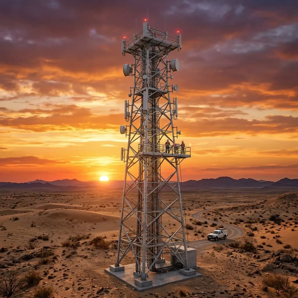 تصميم أبراج الاتصالات ونقل الطاقة: القوة في مواجهة العناصر