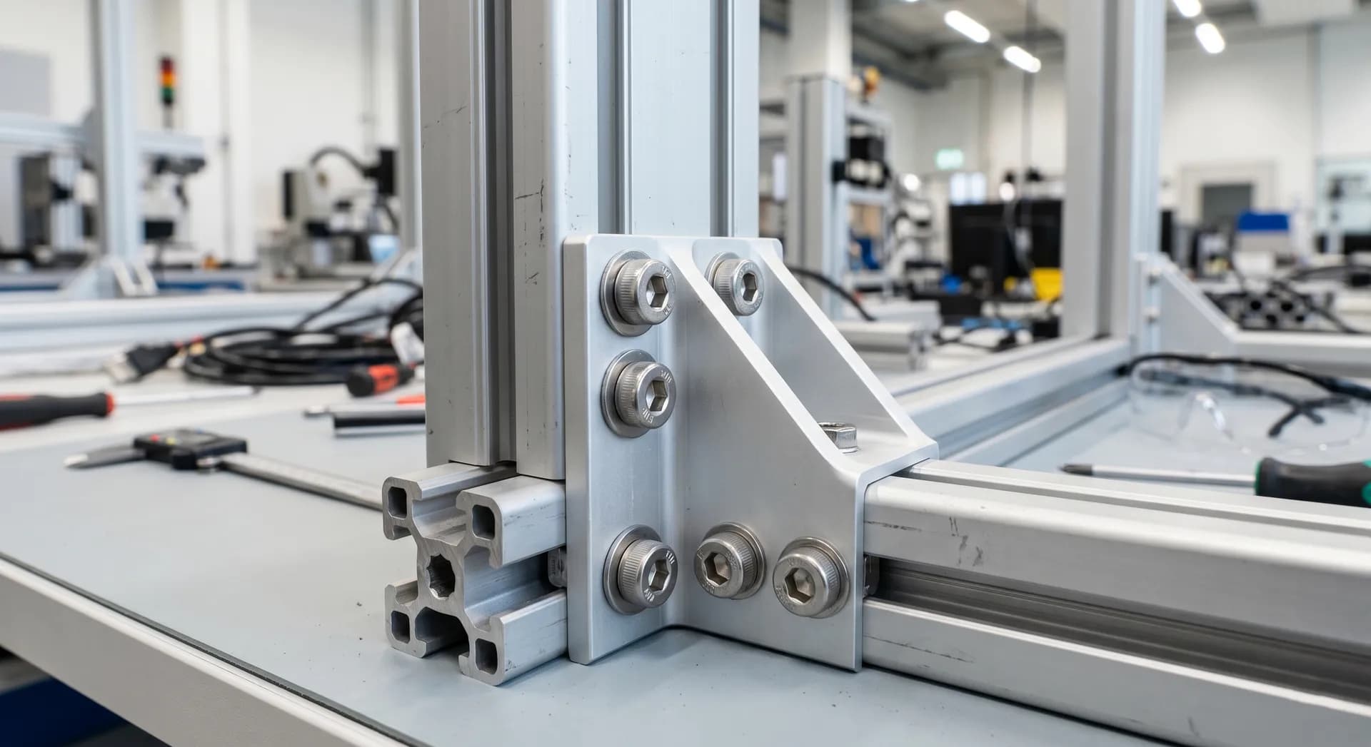 الموصلات والمعدات المتخصصة في أنظمة الألمنيوم الهيكلية