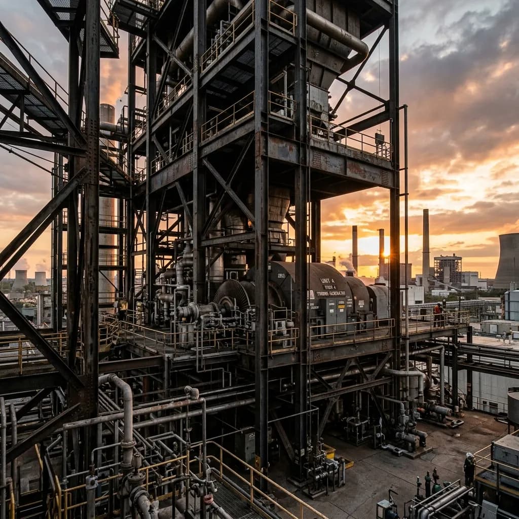 الهياكل المعدنية لمحطات التوليد: دعم الطاقة الحيوية