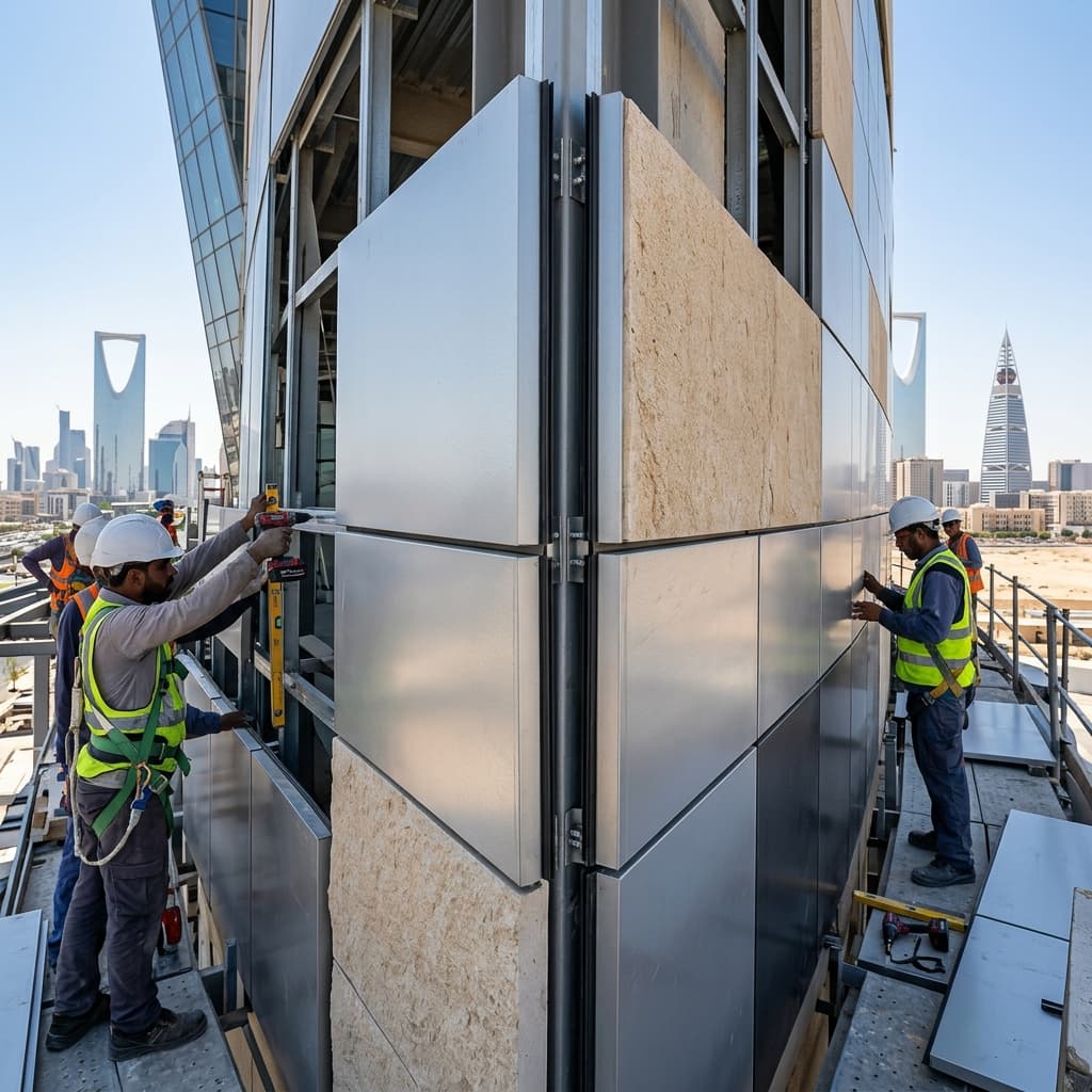 ما هو الكلادينج؟ دليلك الكامل لفهم أنواع واستخدامات الواجهات المعدنية