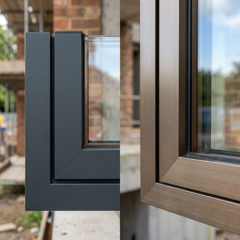 مقارنة بين لمعان الألمنيوم المطفأ والألمنيوم المؤكسد