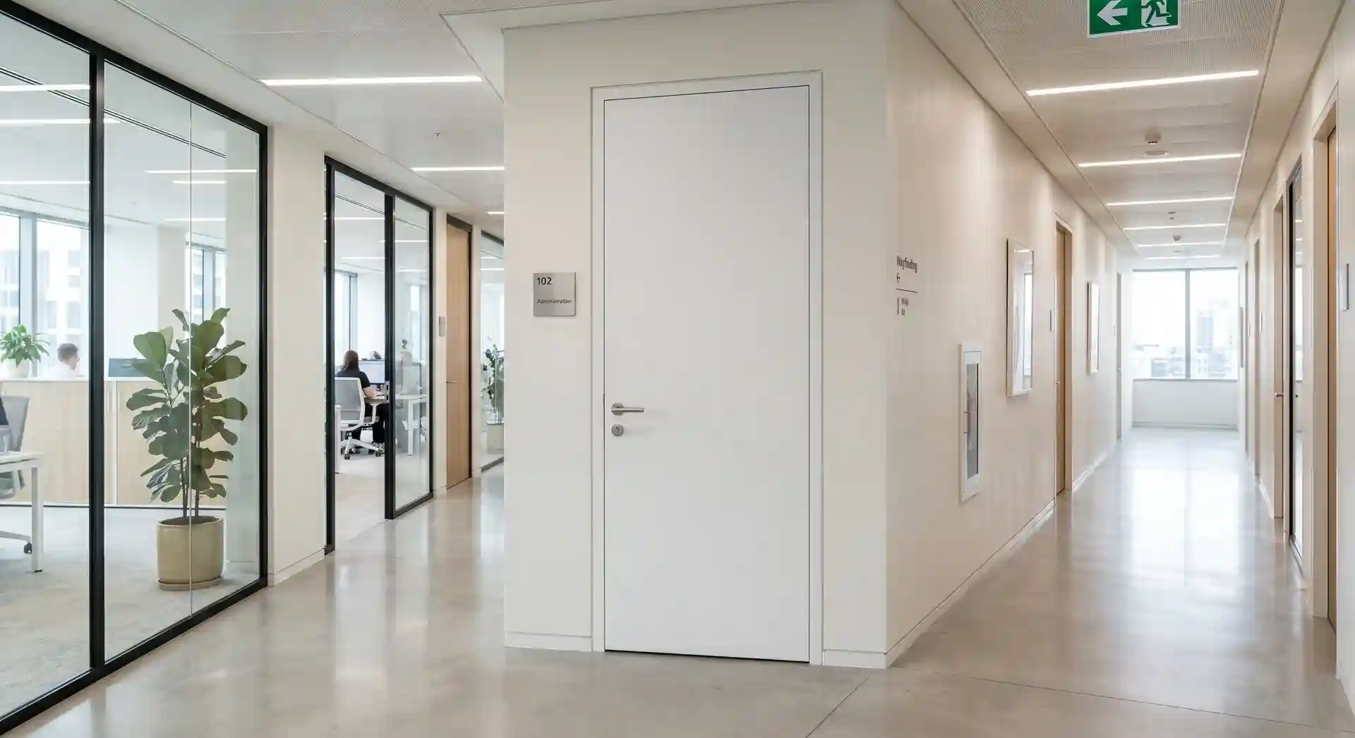 تطبيقات أبواب الكلادينج في المكاتب الإدارية والمساحات الداخلية