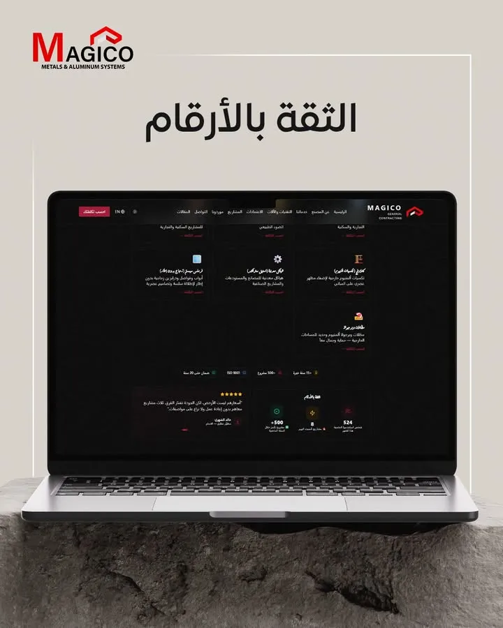 بوستر الثقة بالأرقام - إحصائيات حاسبة ماجيكو