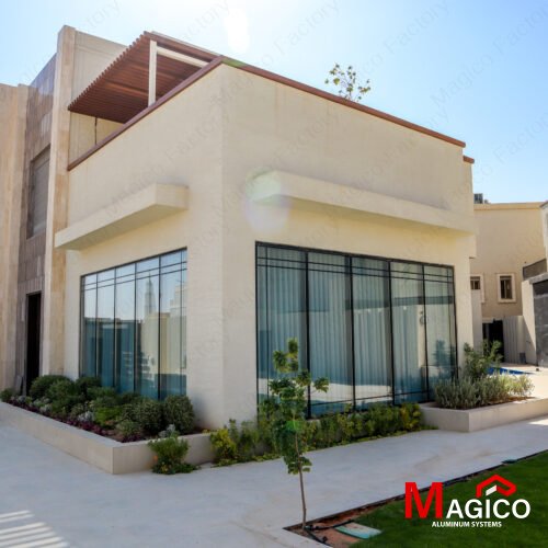 اعمال المنيوم لمجموعة فلل - فيلا شمال الرياض  MAGICO FACTORY IMG 1138