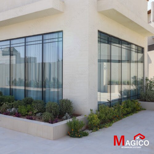 اعمال المنيوم لمجموعة فلل - فيلا شمال الرياض  MAGICO FACTORY IMG 1140